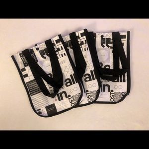 Bundle of 3 Lululemon Small Tote Bags - White